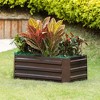 LuxenHome Brown Metal 32" x 20.2" Rectangular Garden Bed - 2 of 4