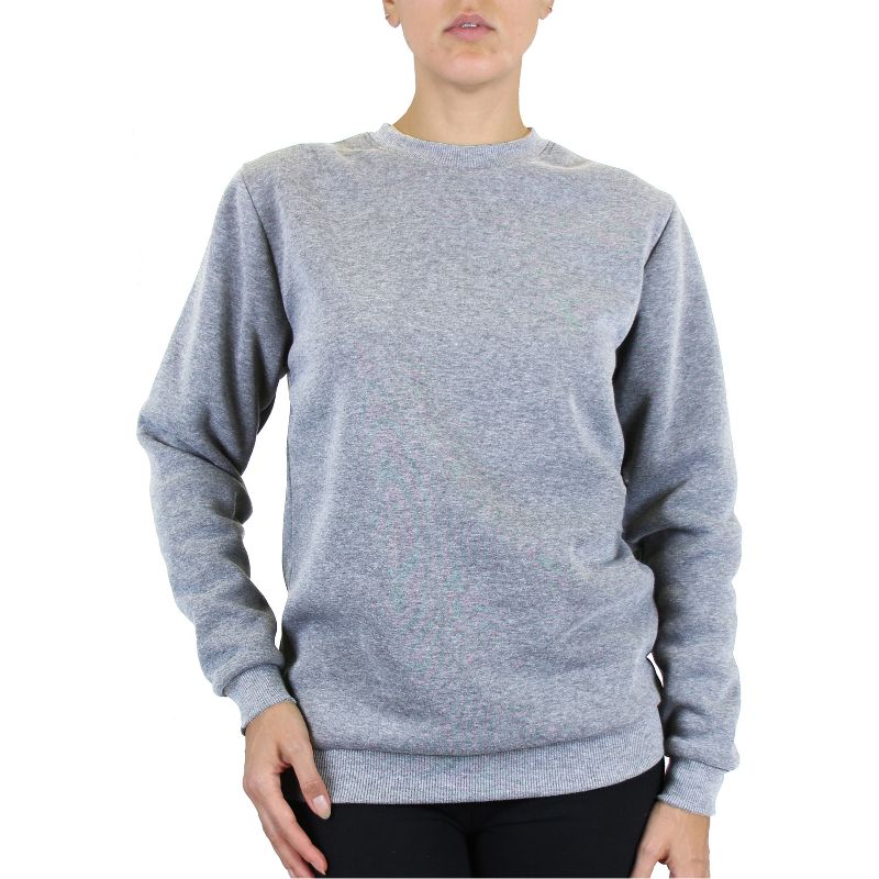 Galaxy By Harvic Women's Loose Fit Fleece-Lined Pullover Sweater, 1 of 3