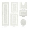 Hotel Bath Rug 100% Premium Cotton Tufted Weave Two Tone Reversible 6 Piece Bathroom Rug Set, Super Soft & Water Absorbent, Machine Washable Bathmat - 2 of 4