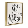 Stupell Industries Get Naked Curly Script, 18" x 18" - 3 of 4