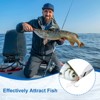 Unique Bargains Treble Hooks Metal Spinner Fishing Spoons for Freshwater Saltwater Salmon 10 Pcs - 4 of 4
