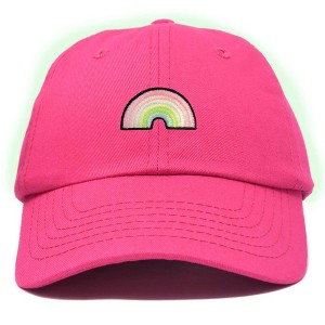 Dalix Robot Embroidered Glow in the Dark Retro Dad Hat Cotton Baseball Cap Adjustable Mens - 1 of 4