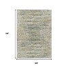 Artichoke Green And Beige Moroccan Washable Indoor Outdoor Area Rug - 3 of 4