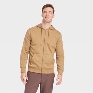 Men's Hooded Zip-Up Sweatshirt - Goodfellow & Co™ - 1 of 3