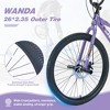 NAYSAYE Bicycles Freestyle Kids Bike Double Disc Brakes 26 Inch for Boys and Girls for Adventure, Purple, 68.8"*26.77"*47.6" - 3 of 4