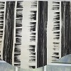 RLF Home 100% Cotton Jaspeado Cornice With Poly/Cotton Ivory lining Rod Pocket Valance 50" x 17" Black - 4 of 4