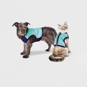 Spacer & Mesh with Zipper Centerback Cooling Dog and Cat Vest - Blue - Boots & Barkley™ - 1 of 4
