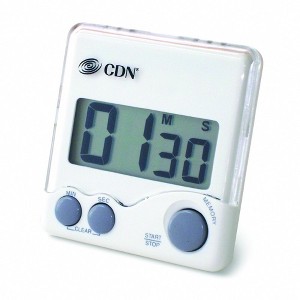 CDN Digital Loud Alarm Big Digit Timer, White - 1 of 1