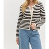 Women's Striped Cardigan - entro - 4 of 4