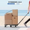 MaseiKar Folding Hand Truck, 500LB Heavy Duty Luggage Cart, Utility Dolly Platform Cart for Luggage, Travel, Moving, Shopping, Office Use - 4 of 4