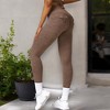 Anna-Kaci Active Women's High Waist Seamless Soft Leggings with Back Pocket Detail - 4 of 4