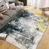 Boho Rugs Bedroom Rug, Washable Area Rug, Non-Slip Low Pile Boho Floral Carpet for Bedroom - 2 of 4