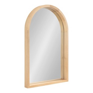 Kate and Laurel Hutton Wood Arch Mirror, 20x30, Natural - 1 of 4
