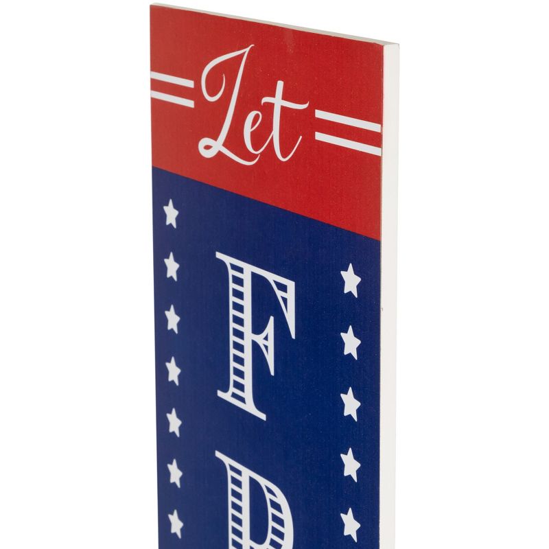 Northlight 36" Let Freedom Ring Patriotic Wooden Porch Board Sign Decoration, 5 of 7