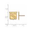 Black Bow Jewelry 10k Yellow Gold New York Rangers NHL Stud Earrings - 2 of 3