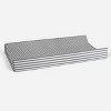 Bacati - Elephants White/Gray Gray Pin Dots Changing Pad Cover - 4 of 4