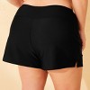 Women's Mid-Rise Swim Boyshorts - Shade & Shore™ Black - 2 of 3