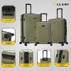 U.S. Army FOX PRO 3pc Expandable Checked Hardside Suitcase Set with TSA Lock - 3 of 4