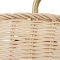 brass/natural rattan