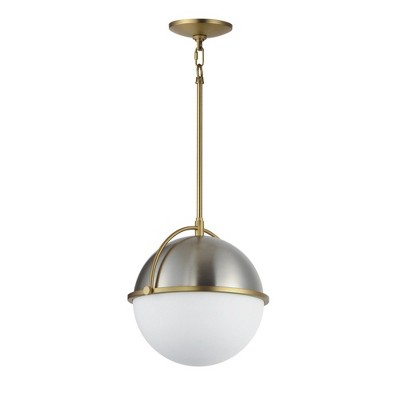 Maxim Lighting Duke 1 - Light Pendant in  Satin Nickel/Satin Brass