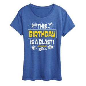 Women's - Star Wars - This Birthday Is A Blast Short Sleeve Graphic T-Shirt - 1 of 4