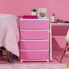 IRIS USA Plastic 4 Drawer Storage Cart, Organizer Unit for Bedroom, Closet, Kitchen, Bathroom, Laundry Room, Dorm - 2 of 4