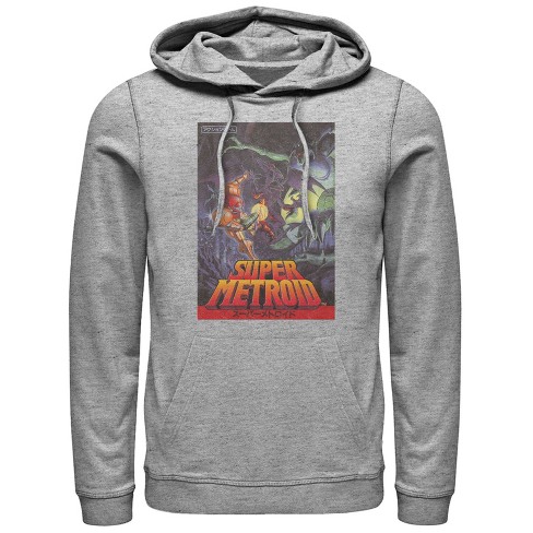 Men's Nintendo Super Metroid Japanese Cover Art Pull Over Hoodie - image 1 of 3