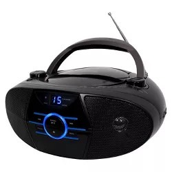 JENSEN AM/FM Radio CD Boombox with LED Display - Black (CD-560)