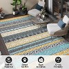 Outdoor Rugs Waterproof, Portable Lightweight Plastic Straw Camping Geometric Reversible Indoor Outdoor Floor Mat for RV Porch Deck Balcony Beach - 2 of 4