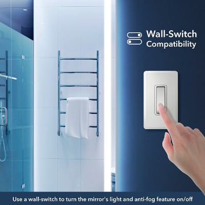 Pax Rectangular Frameless LED Bathroom Vanity Mirror