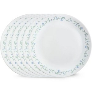 LunaLulinlk Country Cottage 10.25" Glass Dinner Plate (Set of 6) - 1 of 4