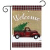 Winter Truck Burlap Garden Flag 18" x 12.5" Briarwood Lane - 2 of 4