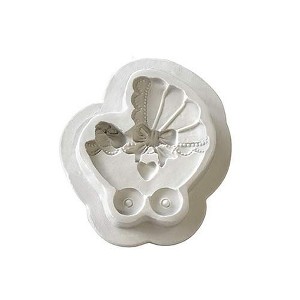 O'Creme Pram Baby Carriage Silicone Fondant Mold - 2" x 2" - White - 1 of 3