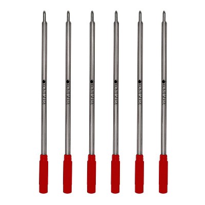Monteverde Ballpoint Pen Refill Medium Point Red Ink 6 Pack (C133RD)