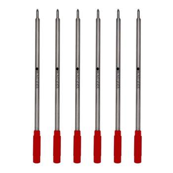 Monteverde Ballpoint Pen Refill Medium Point Red Ink 6 Pack (C133RD)