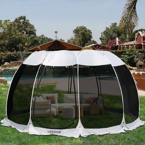 Pop up canopy outlet with net