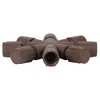Vickerman Single Mold LED Set Brown Coaxial 8-Way Splitter 2/Bag, CSA/us Listed. - 4 of 4