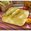 TAG Corn on Cobb Textured Ceramic Yellow Platter Dishwasher Safe 12.5L x12.5W x 1.1H - 3 of 3
