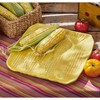 TAG Corn on Cobb Textured Ceramic Yellow Platter Dishwasher Safe, 12.5L x12.5W x 1.1H - image 3 of 3