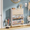 Hommoo 3 Flip Drawers Shoe Storage Cabinet White - 4 of 4