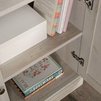 Chalked Chestnut Adjustable 5-Shelf Bookcase with Doors