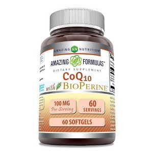 Amazing Formulas CoQ10 with Bioperine 100 Mg 60 Softgels - 1 of 1
