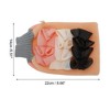 Unique Bargains Bath Flower Shower Gloves for Bathroom 8.66"x5.51" Pink 1 Pc - 2 of 3