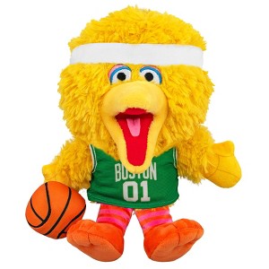 Bleacher Creatures Boston Celtics Sesame Street Big Bird 8" Kuricha Plush - 1 of 4
