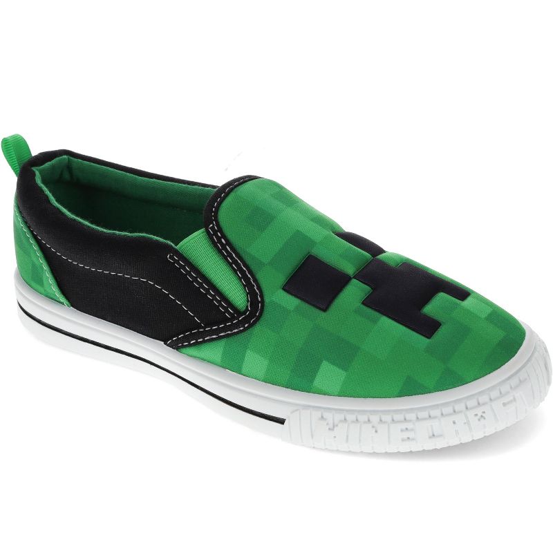 Minecraft Boys' Slip-On Shoes for Little Kids, Sport Skate Shoe Casual, 1 of 8