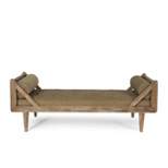 Zentner Rustic Tufted Double End Chaise Lounge with Bolster Pillows - Christopher Knight Home