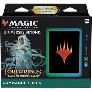 Magic The Gathering The Lord of The Rings: Tales of Middle-Earth Commander Deck Elven Council + Collector Booster Sample Pack - 1 of 1