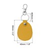 Unique Bargains Home Car Leather Metal Portable Exquisite Design Keychain 2 Pcs - 2 of 4