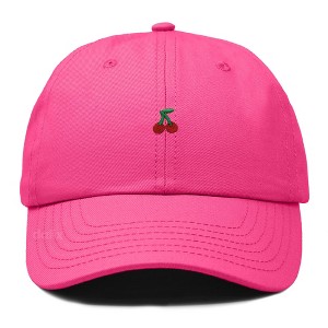 Dalix Lil Cherry Embroidered Cotton Summer Outdoor Baseball Cap Dad Hat Womens - 1 of 4