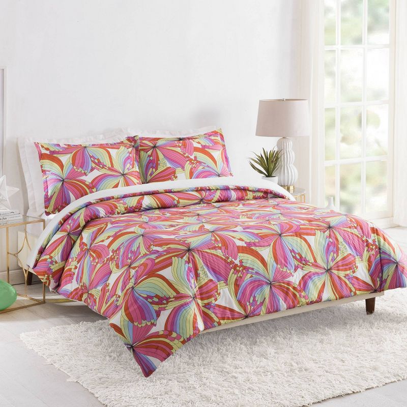 Trina Turk 3pc Pinwheel Comforter Bedding Set, 4 of 8